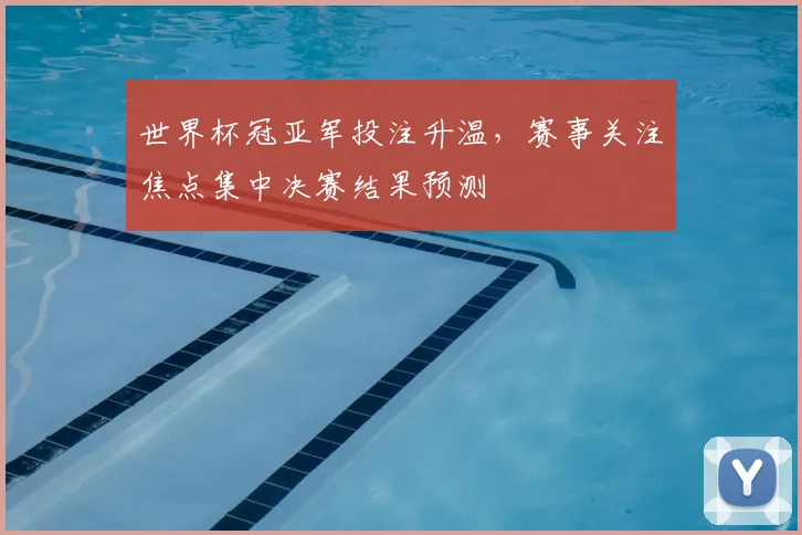 世界杯冠亚军投注升温，赛事关注焦点集中决赛结果预测