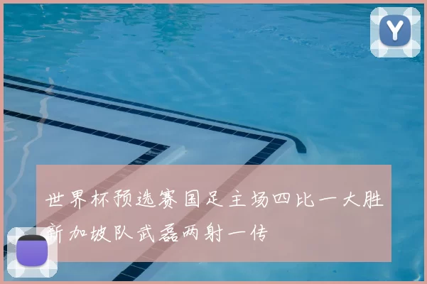世界杯预选赛国足主场四比一大胜新加坡队武磊两射一传
