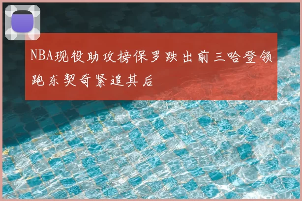 NBA现役助攻榜保罗跌出前三哈登领跑东契奇紧追其后